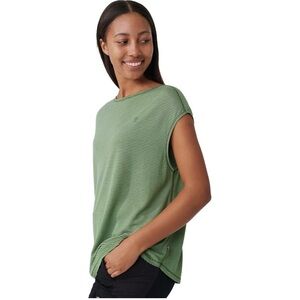 Fjallraven Women’s High Coast Cool T-Shirt Patina Green Size XL